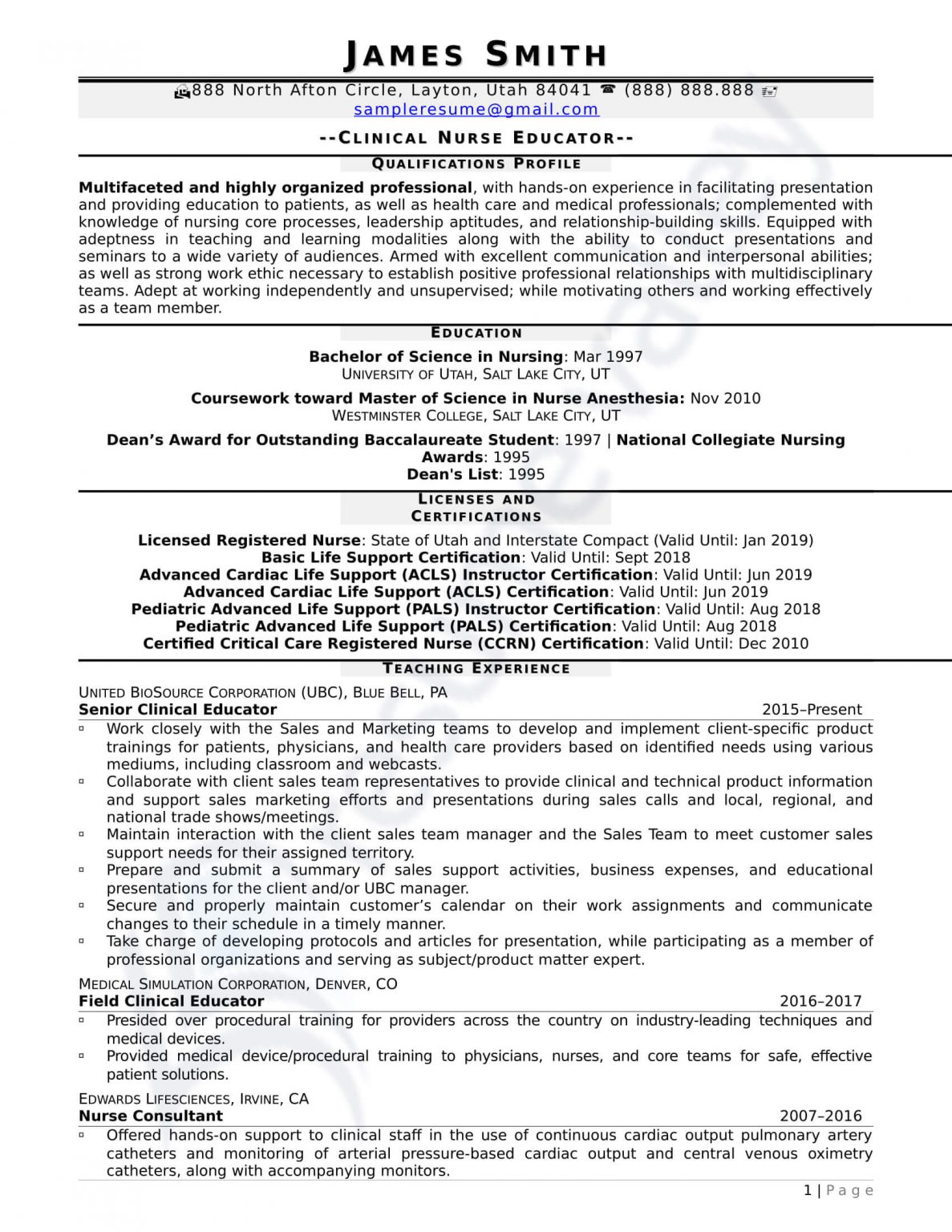 Sample Civilian And Federal Resumes - Resume Valley