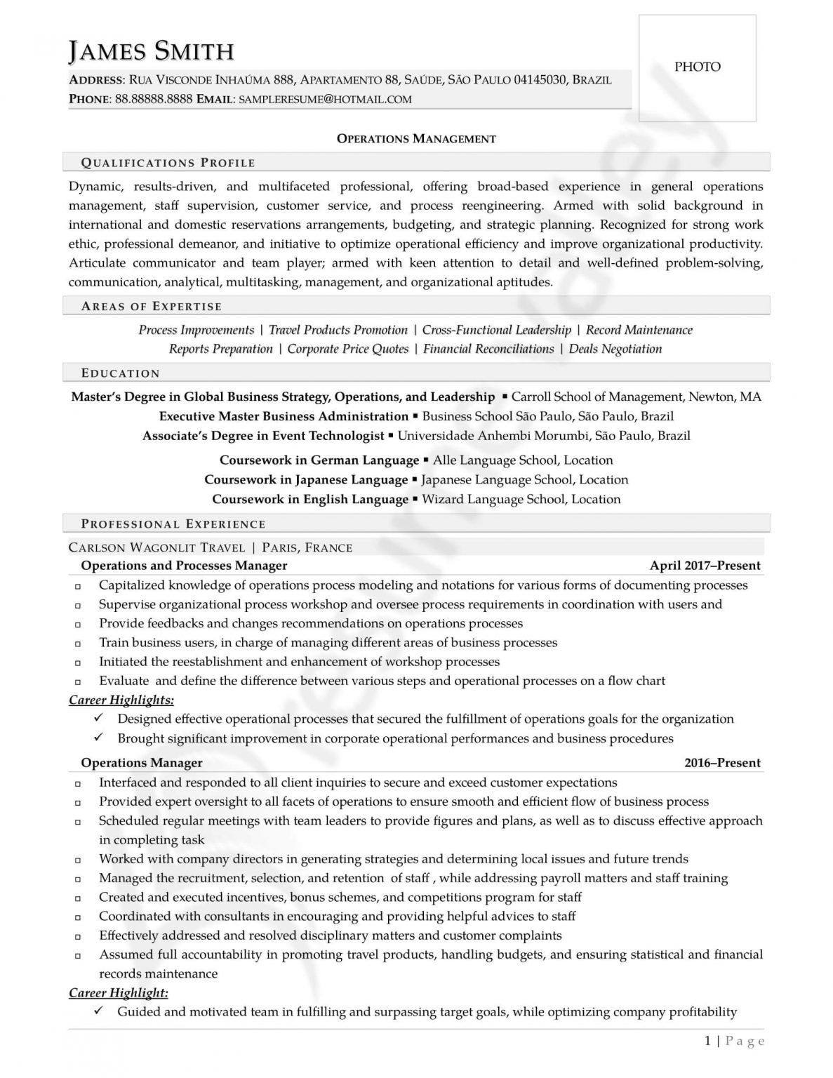 Sample Civilian And Federal Resumes - Resume Valley